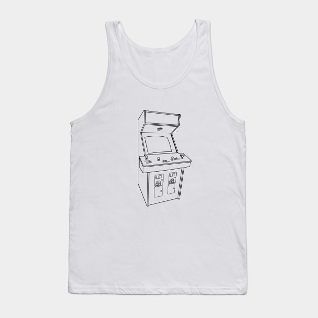 Classic Upright 4-player Arcade Cabinet Tank Top by arcadeheroes